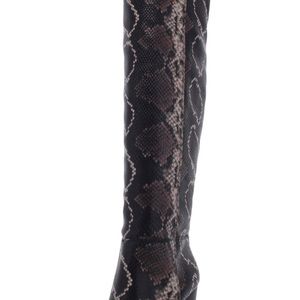 Vince Camuto Shoes | Leather Vince Camuto Corinne Over-The-Knee Boot. 3.5 Heel. | Color: Black/Brown | Size: 5.5 | Bellaellastyle's Closet